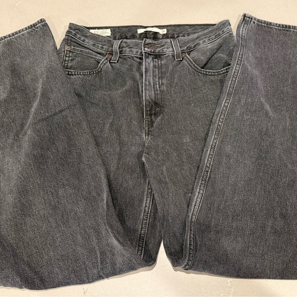 Levi's Big E PremiumWomen's Black Dad Jeans
